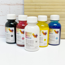 Чернила для DTF печати Premium 5*100ml CMYK+W