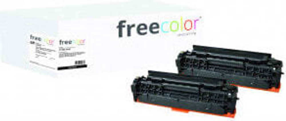 Картридж тонерный черный 2 шт Clover Germany GmbH Freecolor C718K-2-FRC