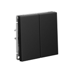 Выключатель 2-кл. ArtGallery (сх. 5) 10AX механизм карбон SE GAL001051