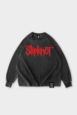 Лонгслив SHMOT "SLIPKNOT LOGO" GARMENT DYE Черный