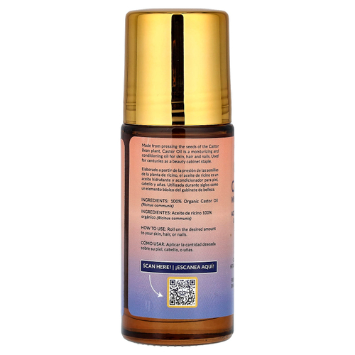 Queen of the Thrones, Органическое касторовое масло с розовым кварцем, 50 мл (1,7 жидк. Унции)