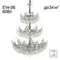CL310261 RITZ Хром Люстра