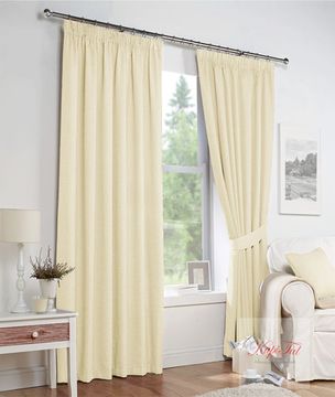 Палермо (кремовый). Плотные шторы канвас.