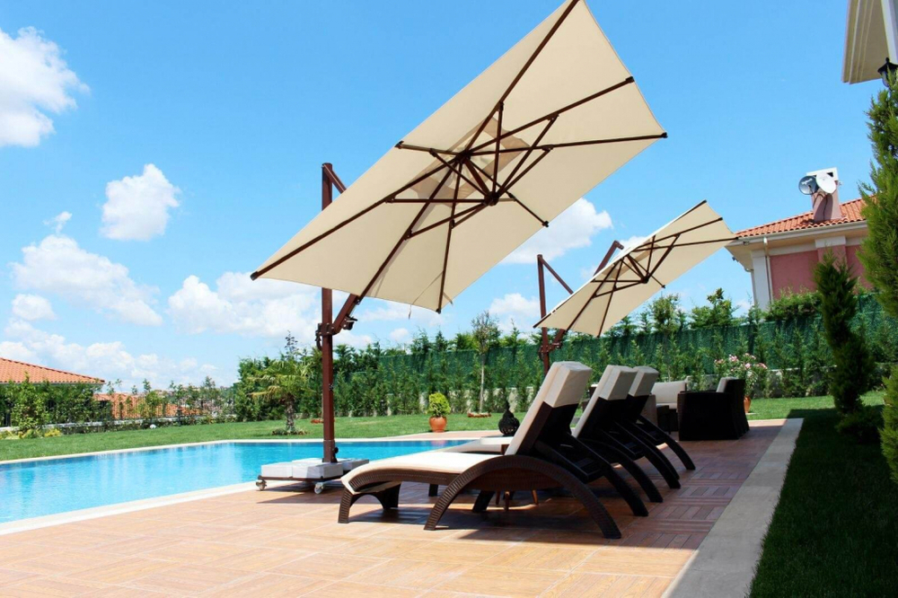 Зонт профессиональный 3х3 м Theumbrela Semsiye Evi Banana Plus