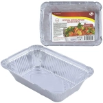 Формы д/выпечки однораз. Н-р 3шт. 20х13х4см (780мл, алюминий) МО8-101