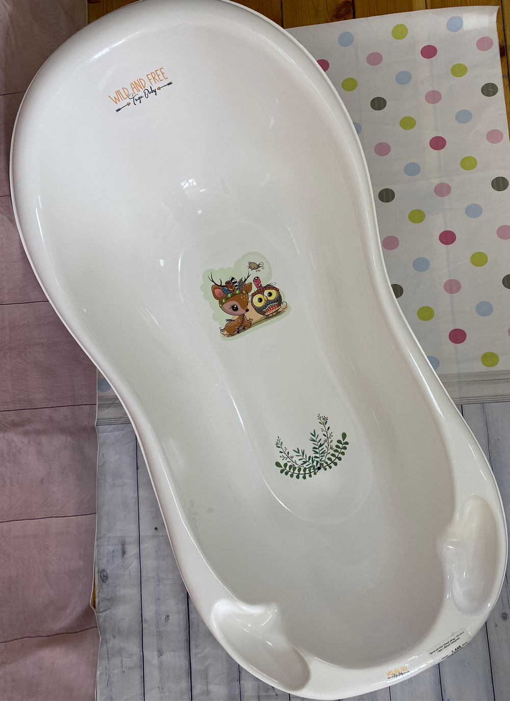 Ванна детская "Дикий запад" 102 см (с терм.) (белый Олененок)