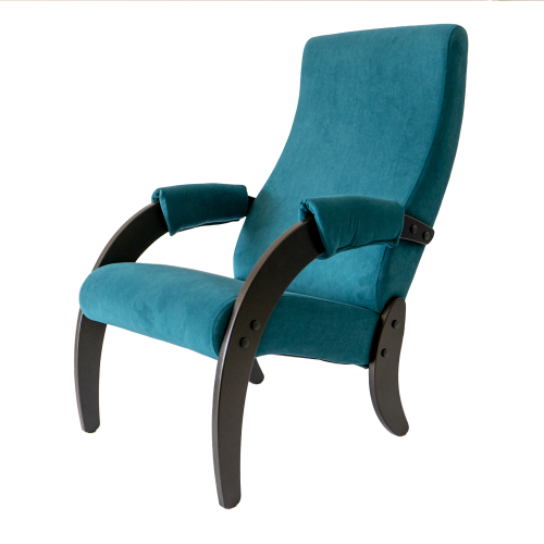 Кресло  Марта №61М арт.GS-61М-1 (каркас венге, ткань Ultra Atlantic - бирюза) 1уп