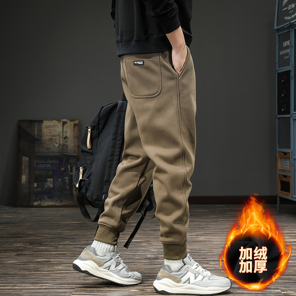 Спортивные повседневные брюки весна-осень, свободные, больших размеров, осенние брюки-шаровары, джоггеры на резинке, однотонные