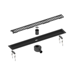 Душевой лоток Drain System 600 DS230106/03 Черный, с вставкой «Lines»