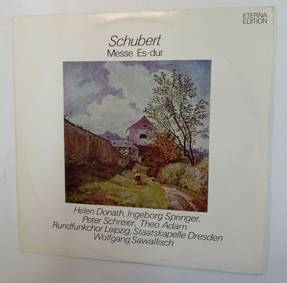 Винтажная виниловая пластинка LP Franz Schubert Ф. Шуберт Messe Es-dur (GDR 1972)