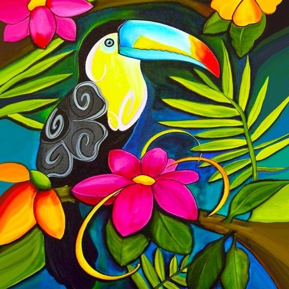 Тропический рай- алмазная картина