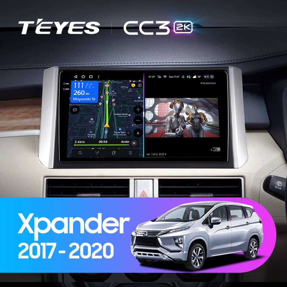 Teyes CC3 2K 9"для Mitsubishi Xpander 2017-2020