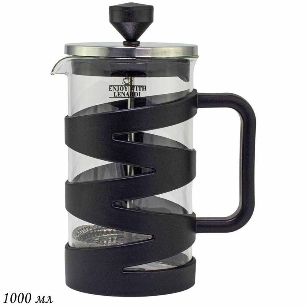 Lenardi 139-009 Френч-пресс 1000мл. в под.уп.(х12)Стекло