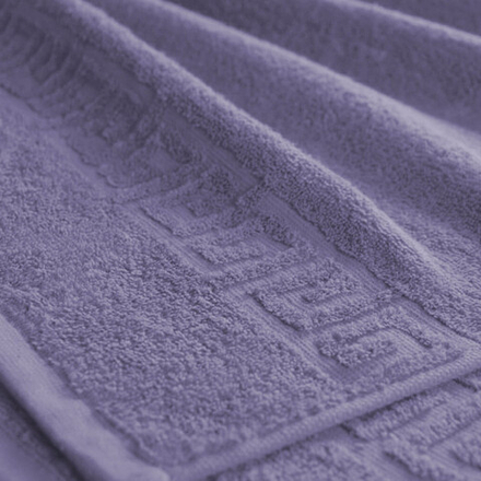 Полотенце махровое "П37. СЕРО-ФИОЛЕТОВЫЙ", 100% хлопок, Туркмения.