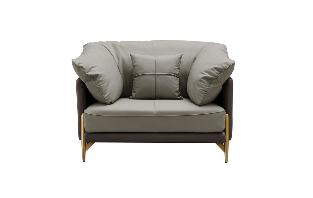 Кресло ARTE NAPPA SF035 серый/темно-серый #6623