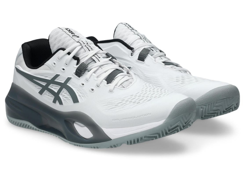 Мужские кроссовки для Падел Asics Gel-Resolution X Padel - white/steel grey