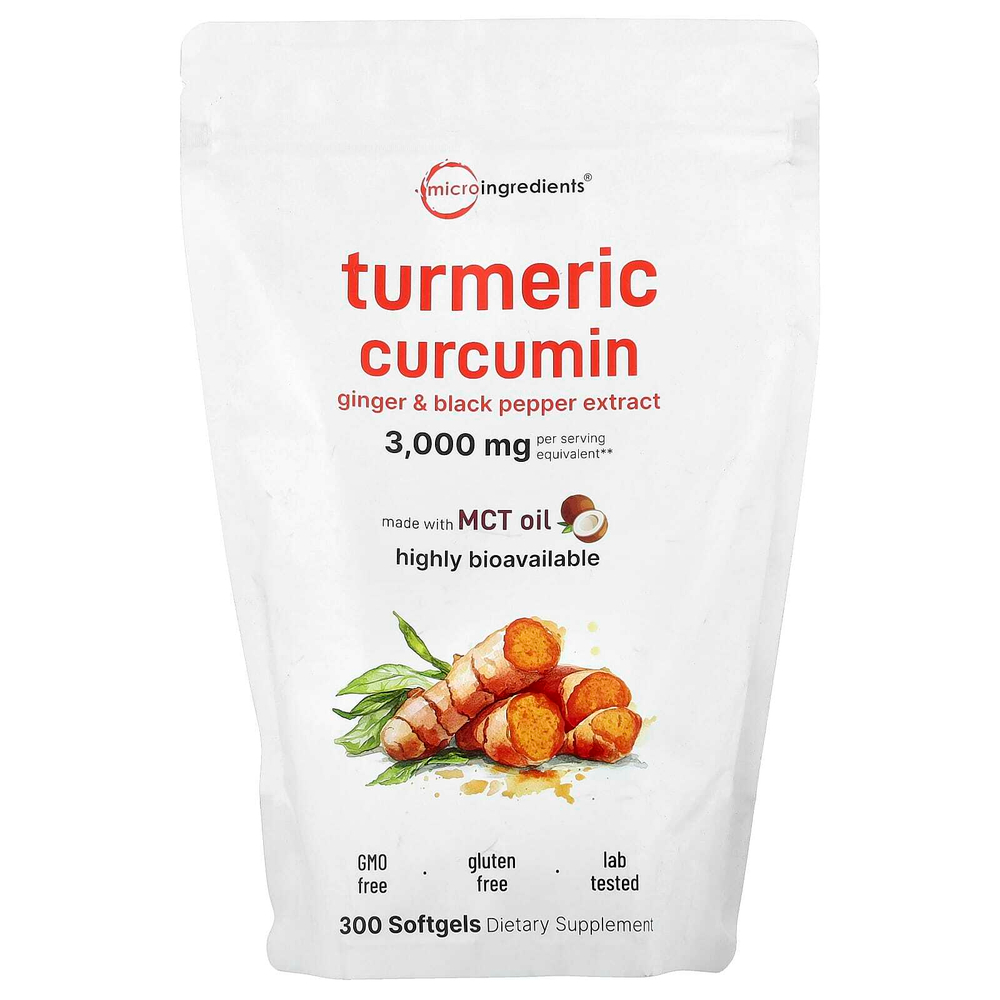 Micro Ingredients, куркумин из куркумы, 300 капсул