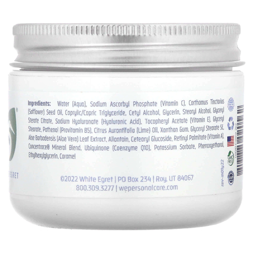 White Egret Personal Care, тонизирующий крем с коэнзимом Q10, 59 мл (2 жидк. унции)