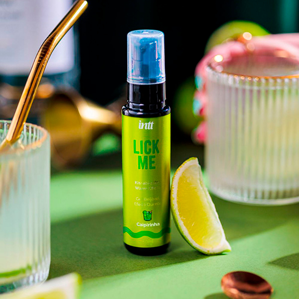 Гель с согревающим эффектом и ароматом кайпиринья INTT Lick Me 50мл