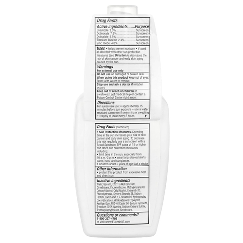 Eucerin, лосьон и солнцезащитный крем для ежедневного использования, мягкая защита, SPF 30, без отдушек, 118 мл (4 жидк. унции)