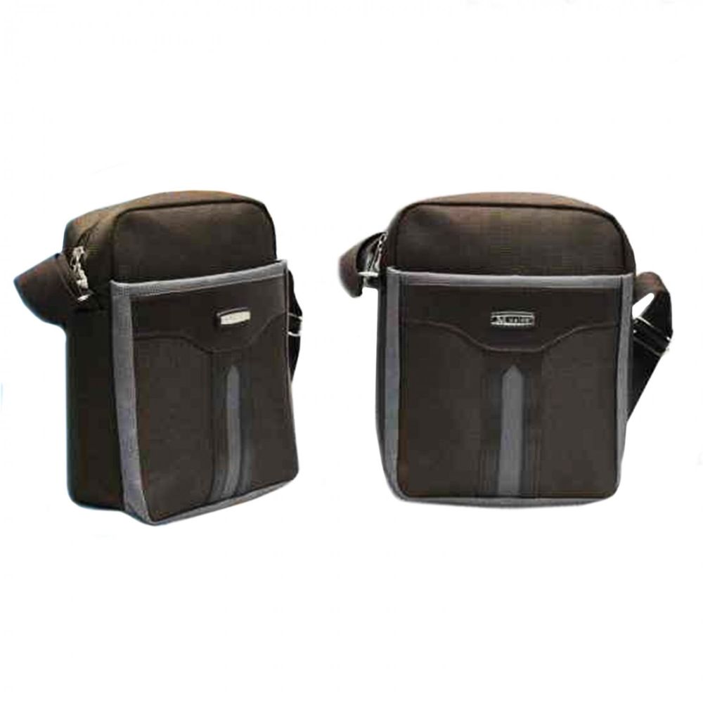 Сумка мужская Alingar, 200х240х60 мм, "Meida", c рем. через плечо, 1 отделение, текстиль, 2 кармана, темно-серый Сумка мужская Alingar, 200х240х60 мм, "Meida", c рем. через плечо, 1 отделение, текстиль, 2 кармана, темно-серый