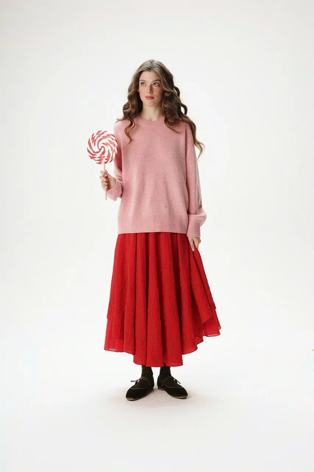 Юбка асимметричная двухслойная "Аленький цветочек"