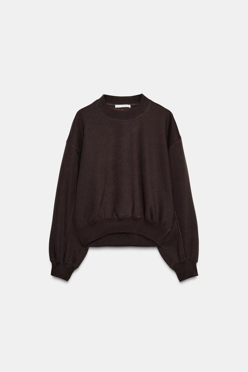 Basit pamuklu sweatshirt - ZARA