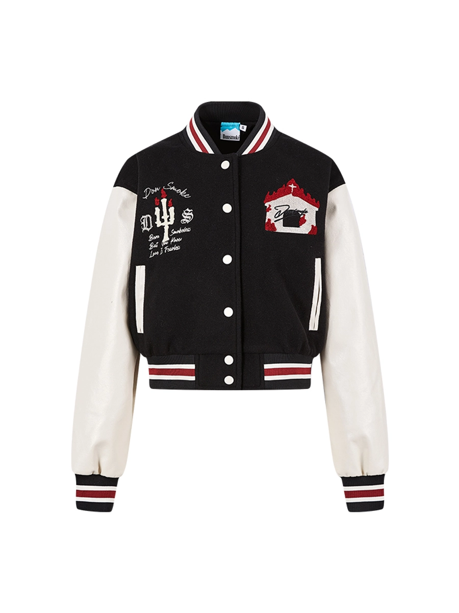 Женский бомбер DONSMOKE "Church Logo" Women Varsity Jacket