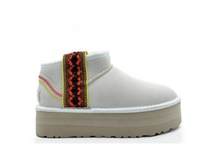 UGG Classic Ultra Mini Braid Platform White