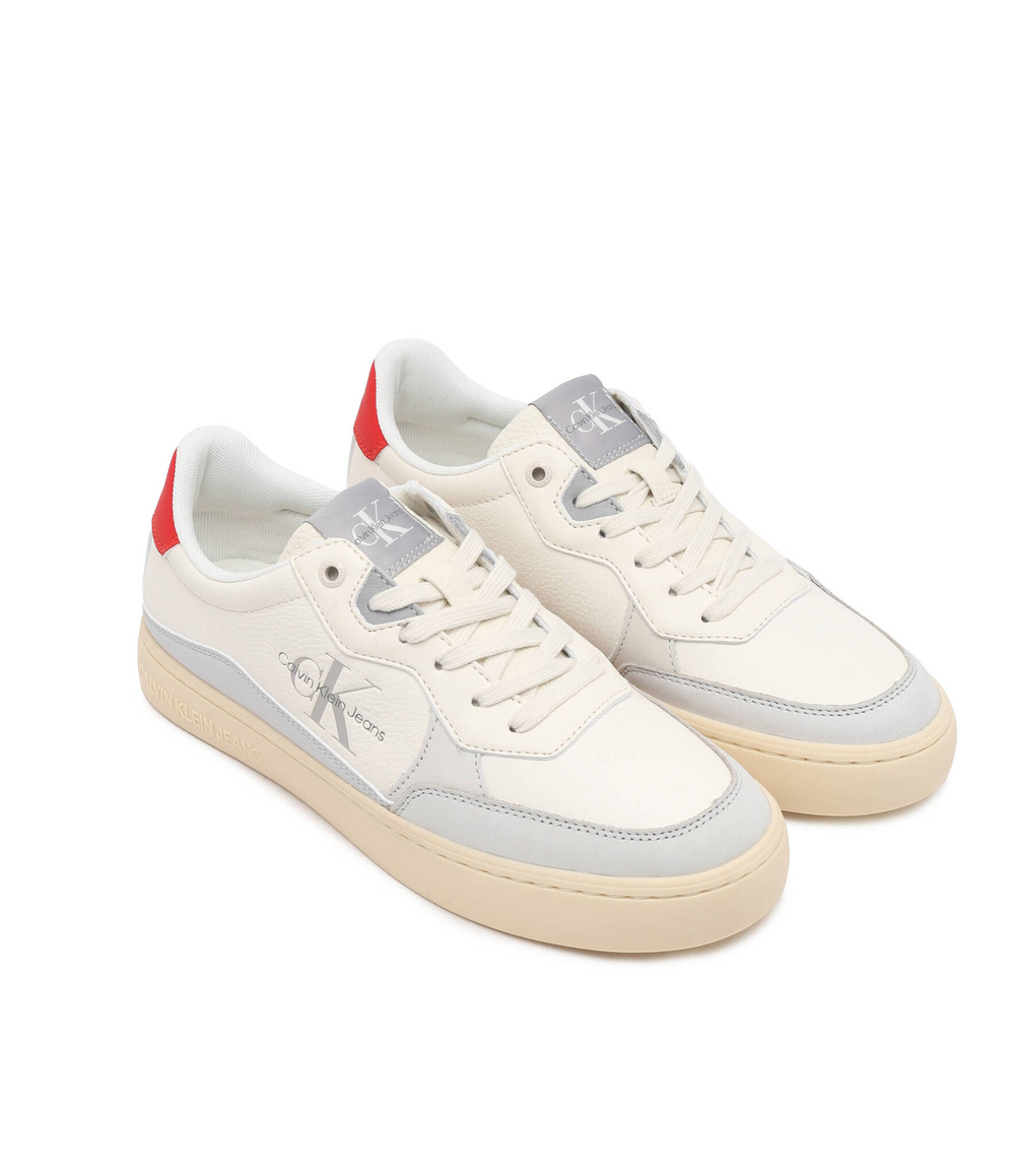 Кожаные кроссовки classic cupsole low lth ml fad CALVIN KLEIN JEANS - бежевый(YM0YM00885)