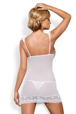 Изысканная сорочка с крылышками на бретелях Julitta (Размер: XXL) (Цвет: белый)