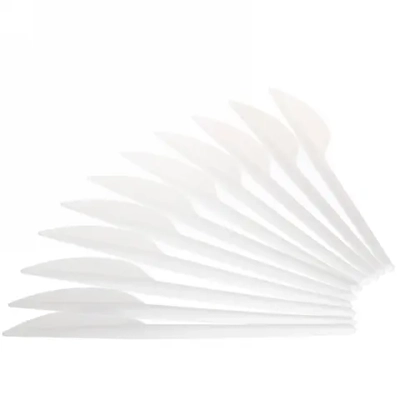 Нож одноразовый в наборе 12шт белый