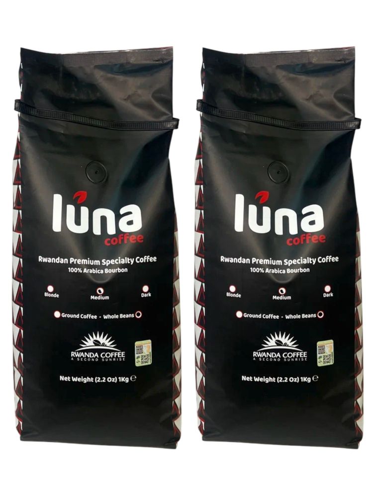 Кофе в зернах Luna Rwandan Premium 1 кг x 2 шт
