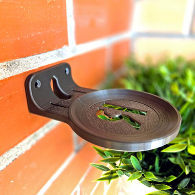 Настенный кронштейн-полка для Яндекс станций (Алиса) МИНИ 3, серый, 3D печать, для модели YNDX-00027