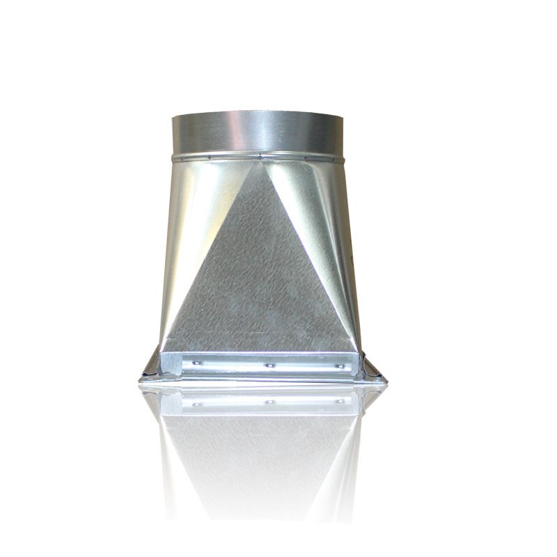 Переход c прямоугольного на круглое сечение (оц. сталь) 700х400-d315