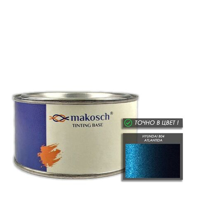 Автоэмаль алкидная makosch / Базовая эмаль Синяя HYUNDAI B04 - ATLANTIDA 800 мл.
