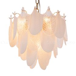 Люстра Cloyd BONGA-B C9 / Ø40 см - бел.керамика - золото (арт.10439)