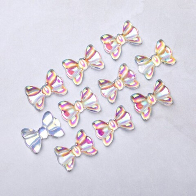 Blesk, Украшение для ногтей "Бантики" №03 (пластик) разм 10*6,5 мм, 10 шт.