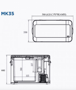 MK-35 / - Автохолодильник (35 л, с Bluetooth) компрессорный Alpicool MK-35 (35 литров) 12-24-220В с Bluetooth (Гарантия 14 дней)