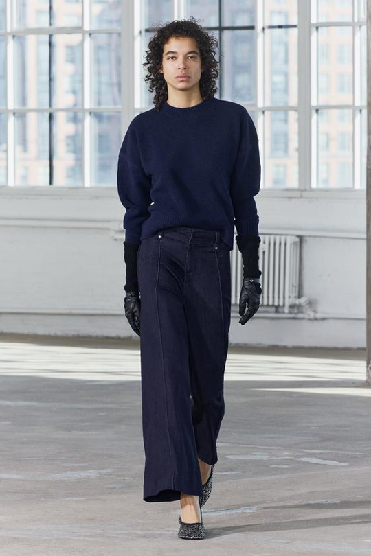 ZARA СВИТЕР ИЗ МЯГКОГО ТРИКОТАЖА, МОРСКОЙ СИНИЙ