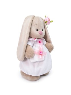 Мягкая игрушка Зайка Ми в платье с сумочкой 25см