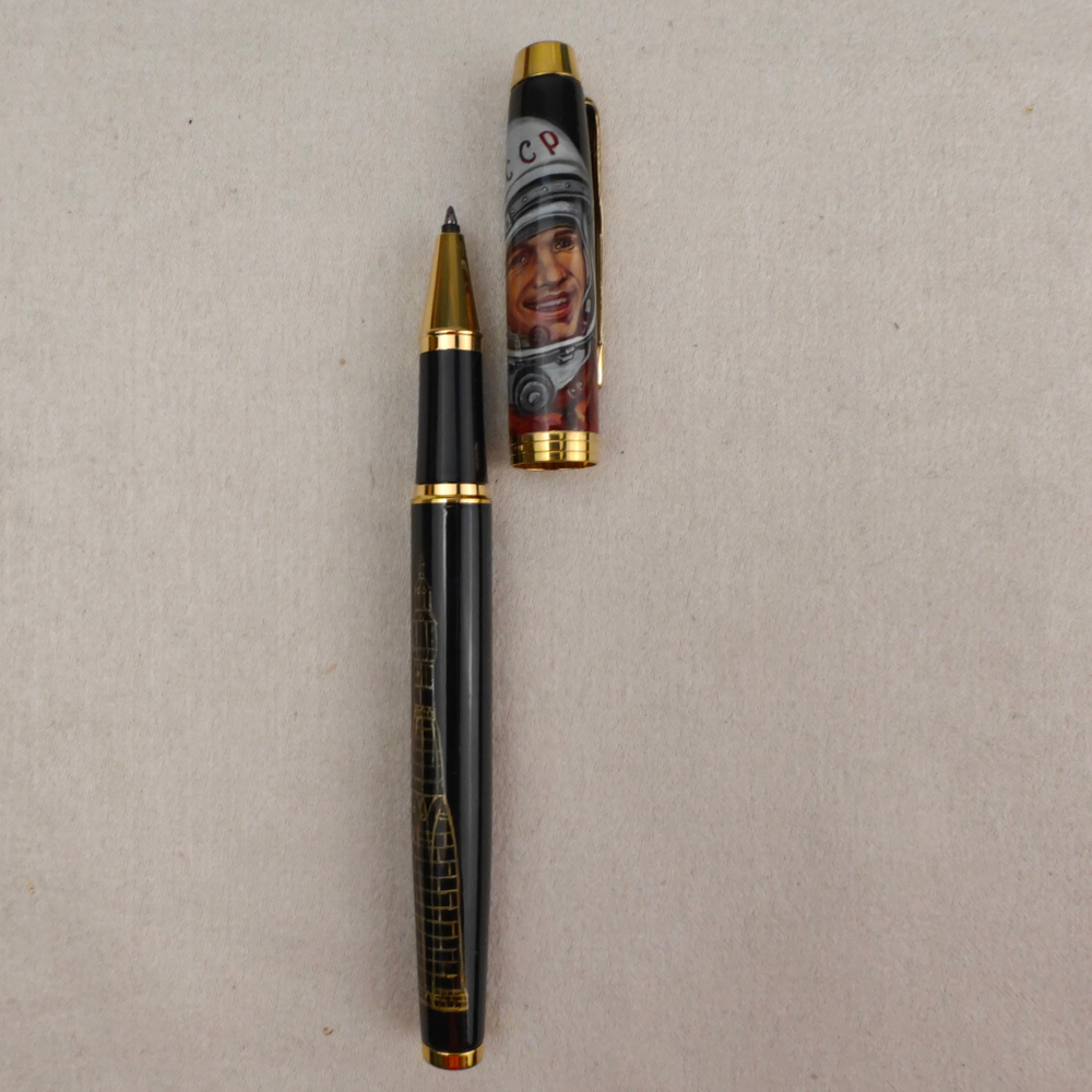 Ручка Parker с ручной росписью Палех "Юрий Гагарин"