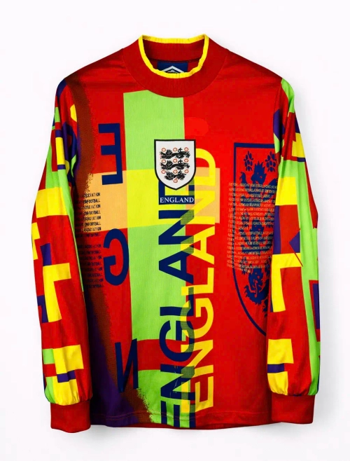 Футболка футбольная сборной Англии 1995/1996 вратарская