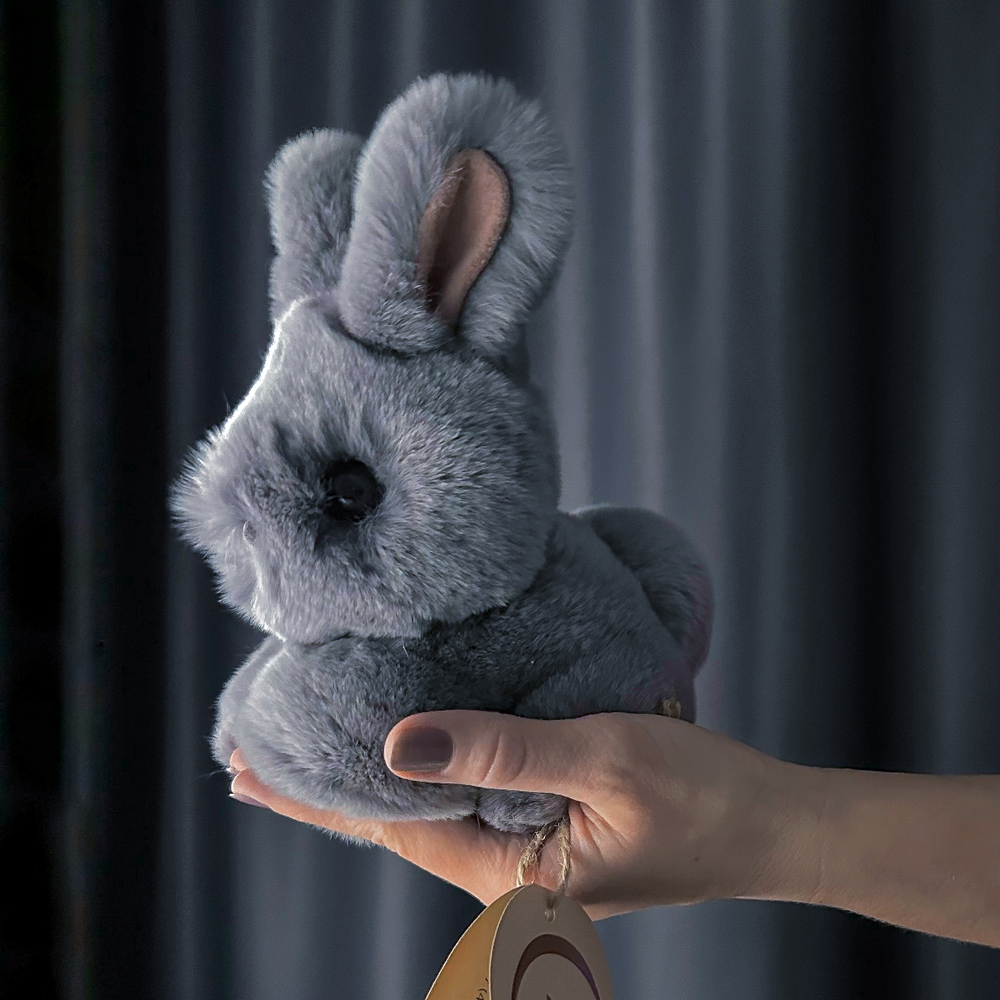 Кролик Тоша маленький (светлый графит)