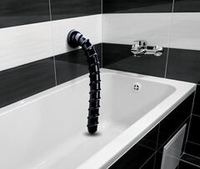 Черный анальный стимулятор-гигант Hosed Ribbed Anal Snake Dildo - 50,8 см.