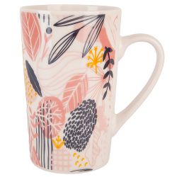 Кружка "Floristry" v=380мл (фарфор) (min12) (транспортная упаковка)