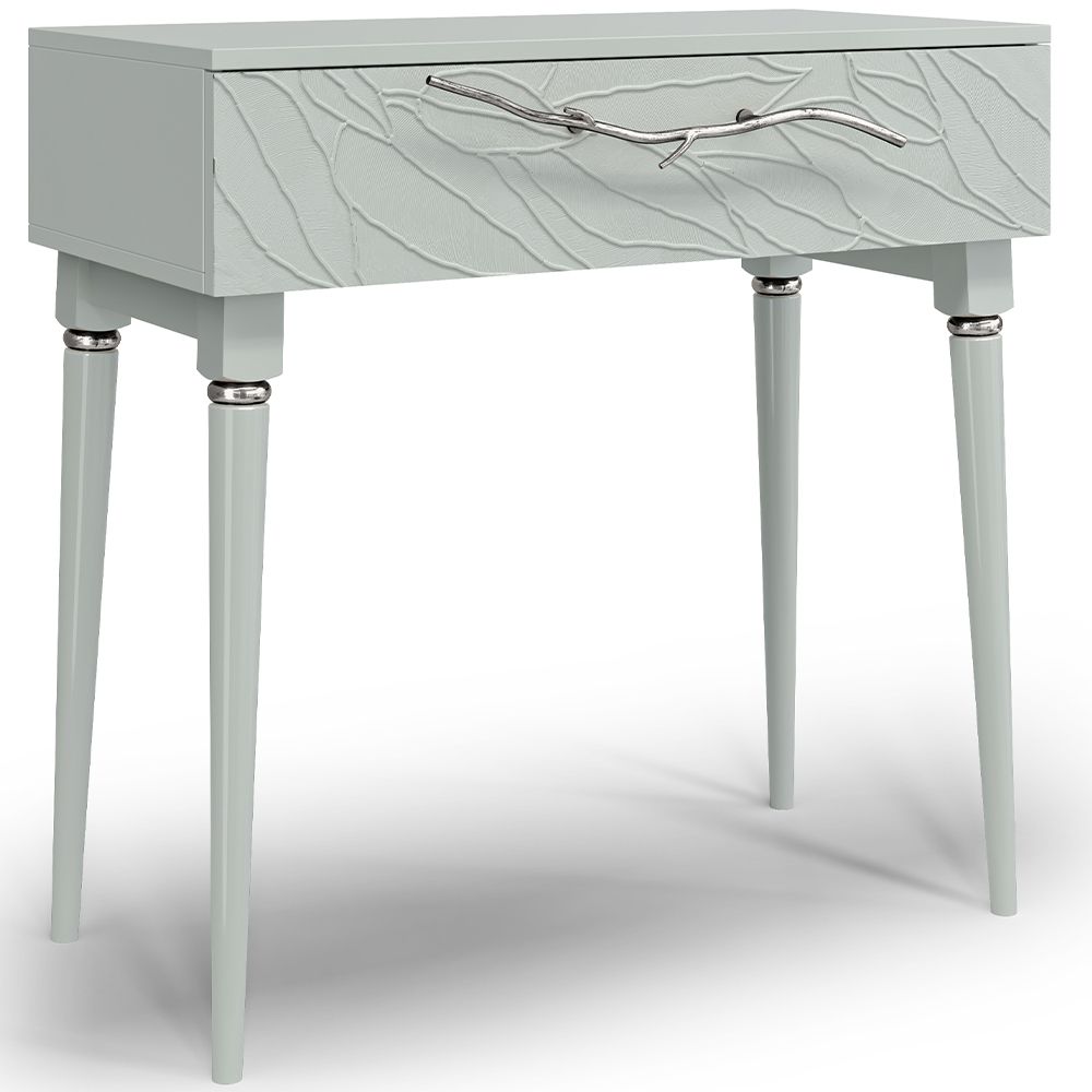 Консоль Арт Колор leaves Классик Сильвер Серый дым