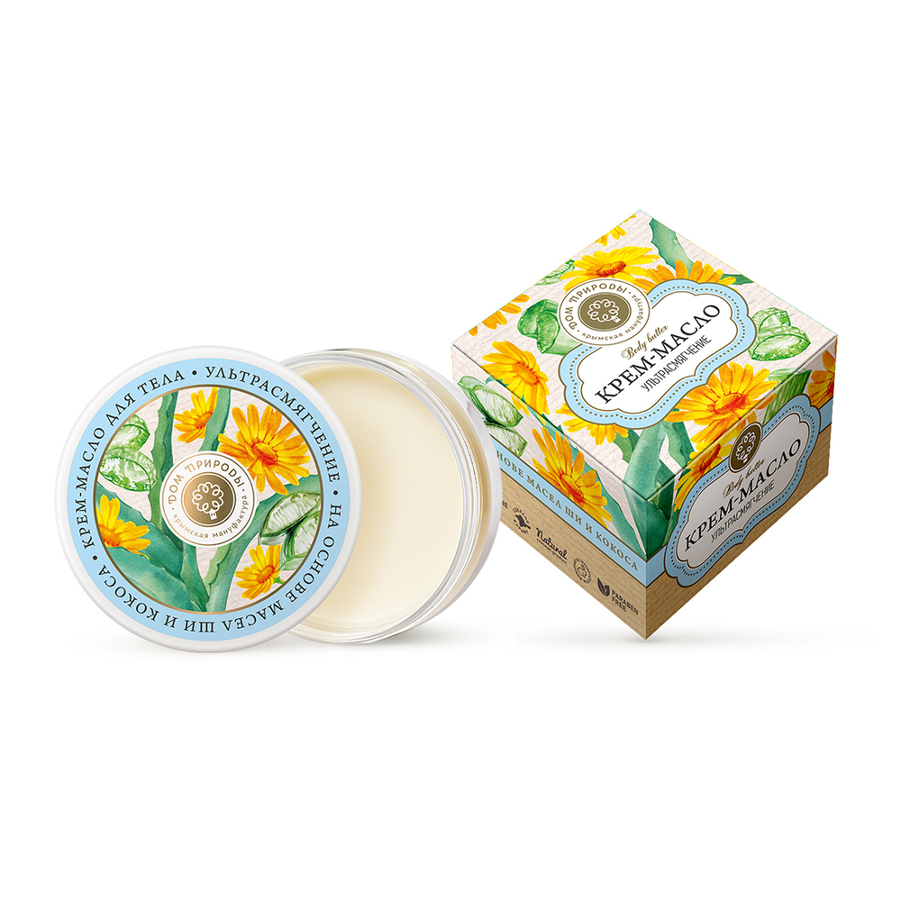 Крем-масло для тела Ультрасмягчение с маслом Ши, 100 г (4,67 б)