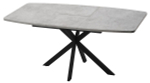 Стол М-City DISAUR Аризона 130 Бетон Чикаго Светло-серый, Черный каркас