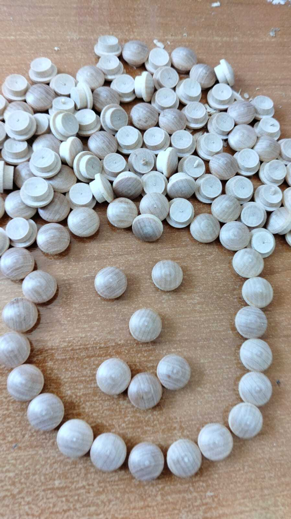 Заглушка деревянная на отверстие, диаметр 10 мм, 20 шт.